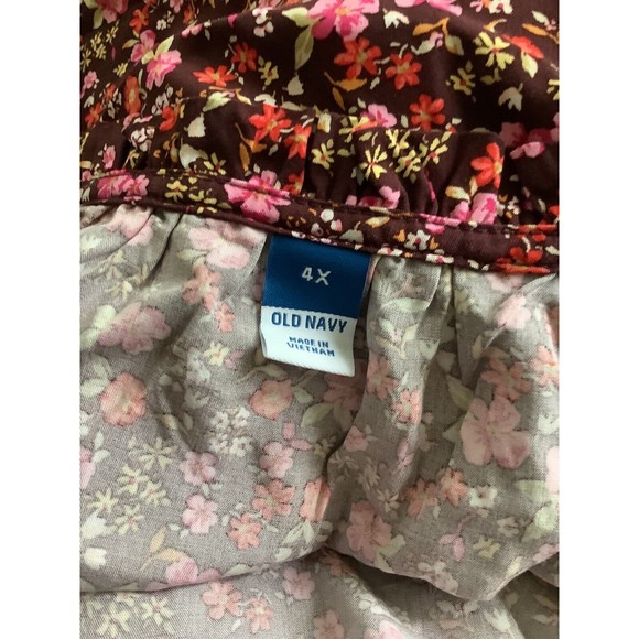 NEW OLD NAVY Women’s Slight V Neck Floral Cami Blouse (Size 4X) - Picture 8 of 9